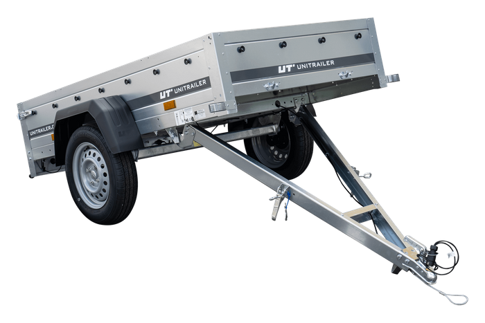 Kippbarer Pkw Anhänger GARDEN TRAILER 200 KIPP mit zusätzlichen Bordwänden, Stützrad und Flachplane-Neu