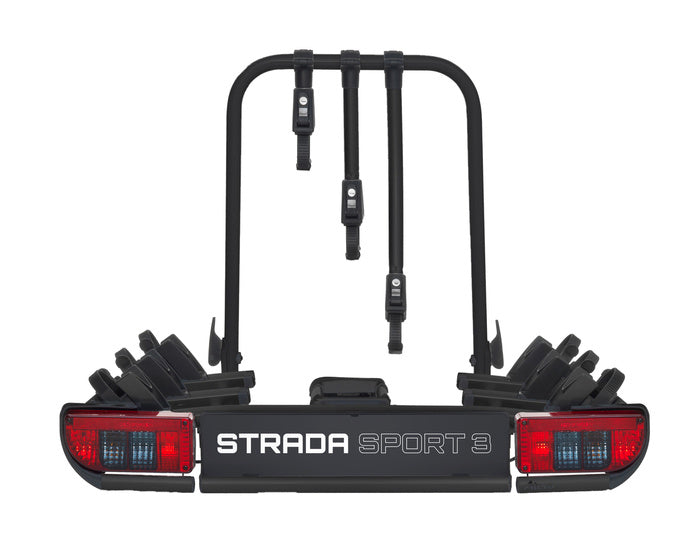 Atera Strada Sport M3 + 4. Fahrradadapter – 4-Fahrrad-Anhängerkupplungsträger (schwarz)-Neu