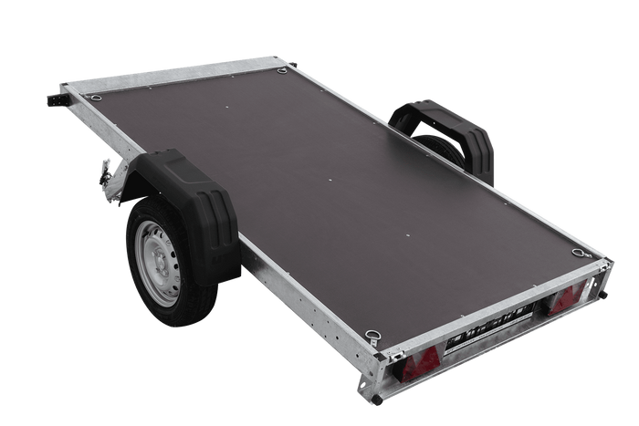Autotransportanhänger 230×125 UNITRAILER FORCE 230 KIPP mit BIS-Seitenwänden und Aluminiumabdeckung-Neu