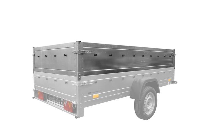 Einachsanhänger 264×125 UNITRAILER FORCE 264 KIPP mit BIS-Seitenwänden und Aluminiumabdeckung-Neu