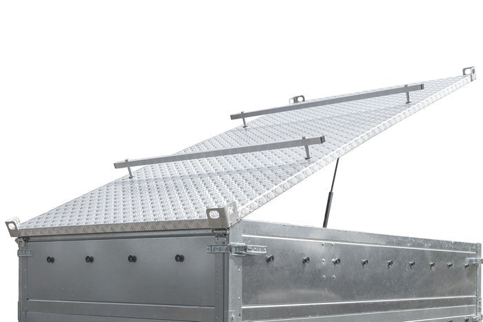 Autotransportanhänger 230×125 UNITRAILER FORCE 230 KIPP mit BIS-Seitenwänden und Aluminiumabdeckung-Neu